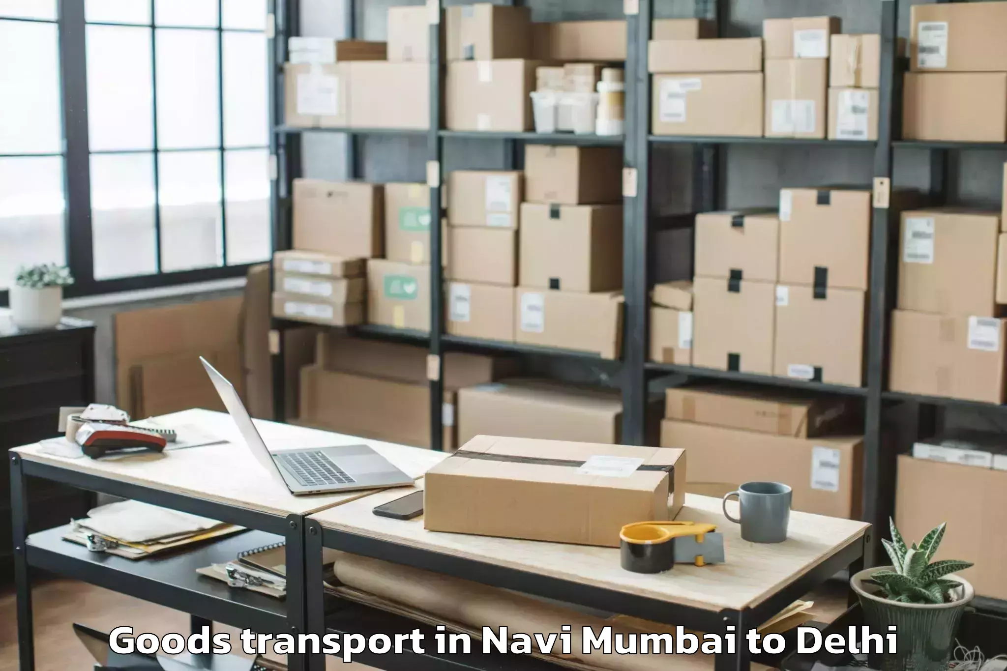 Book Navi Mumbai to Aggarwal City Mall Pitampura Goods Transport Online